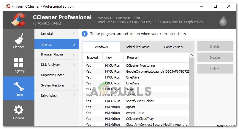 วิธีหยุดโปรแกรมไม่ให้ทำงานเมื่อเริ่มต้นระบบบน Windows 7 