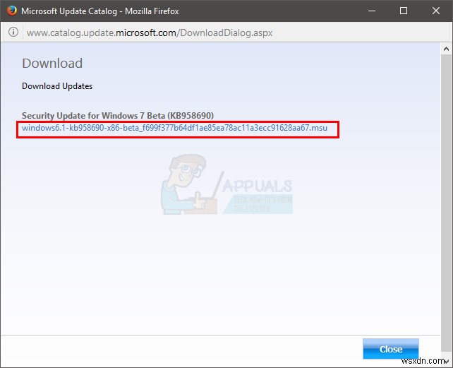 แก้ไข:Windows 7 SP1 ไม่สามารถติดตั้งข้อผิดพลาด 0x800f0826 