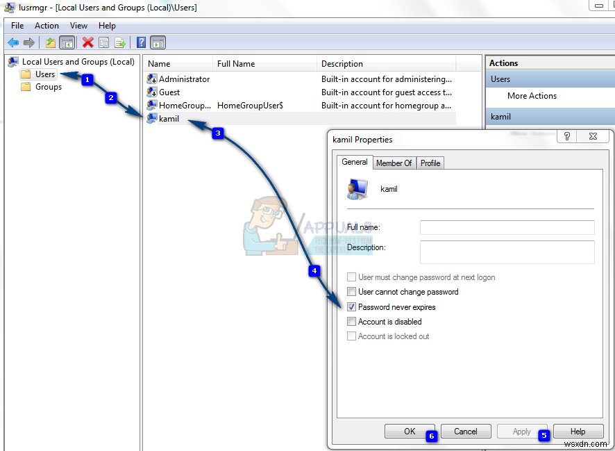 วิธีการ:เปลี่ยนรหัสผ่านหมดอายุใน Windows 7 