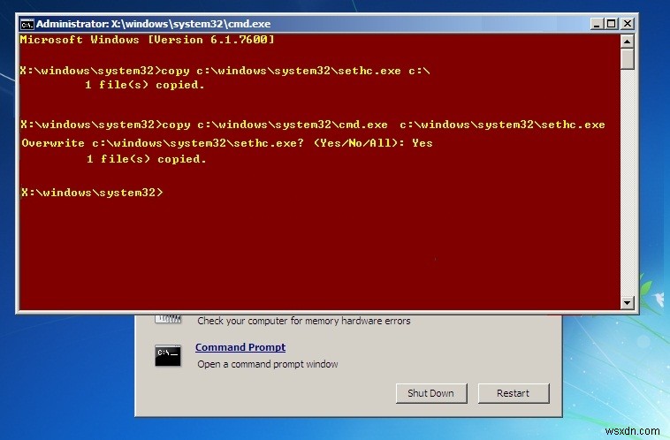 แก้ไข:รีเซ็ตรหัสผ่าน Windows 7 โดยไม่ต้องใช้ซอฟต์แวร์ใดๆ 