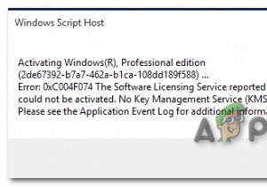 วิธีแก้ไขข้อผิดพลาดการเปิดใช้งาน:0xC004F074 ใน Windows 10 