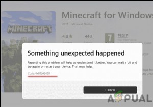 การแก้ไข:รหัสข้อผิดพลาดของ Microsoft Store 0x80242020 บน Windows 