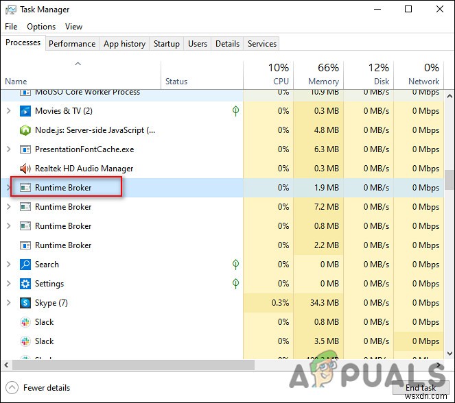 runtimebroker.exe คืออะไรและมันทำอะไร? 