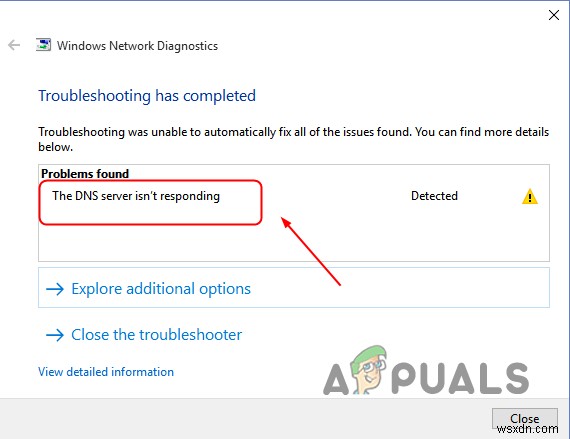 วิธีแก้ไข “เซิร์ฟเวอร์ DNS ไม่ตอบสนอง” ใน Windows? 