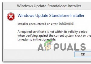 แก้ไขข้อผิดพลาด Windows Update 0X800B0101 บน Windows 10 