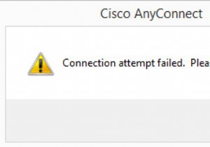 วิธีแก้ไข  ความพยายามในการเชื่อมต่อล้มเหลว  ของ Cisco Anyconnect บน Windows 10 