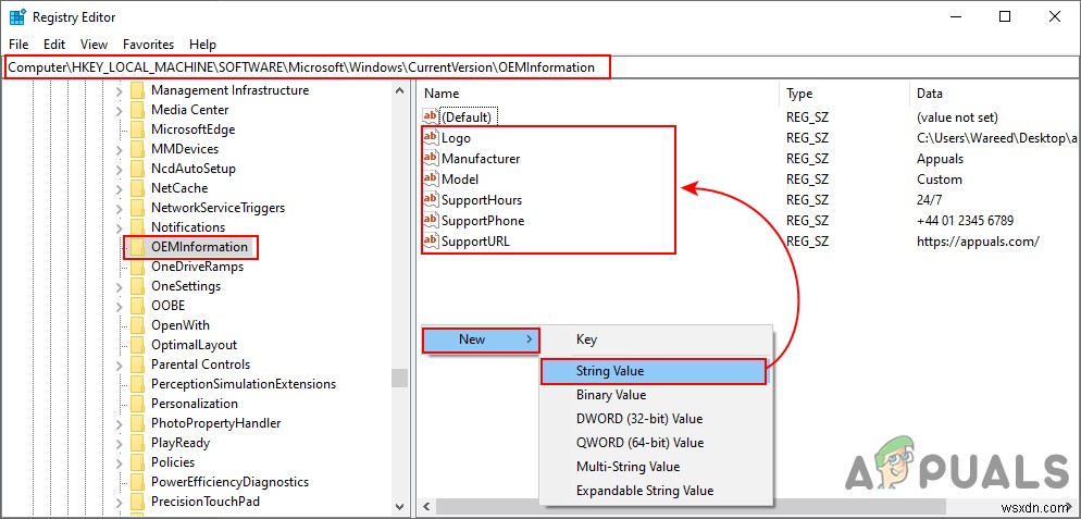 วิธีปรับแต่งข้อมูลการสนับสนุน OEM ใน Windows 10 