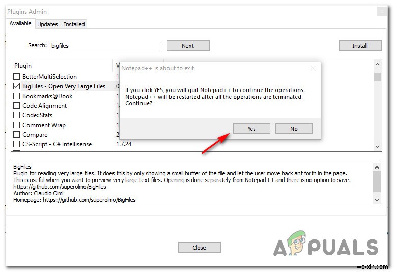 ปลั๊กอิน Notepad ++ ไม่สามารถติดตั้งบน Windows 10 