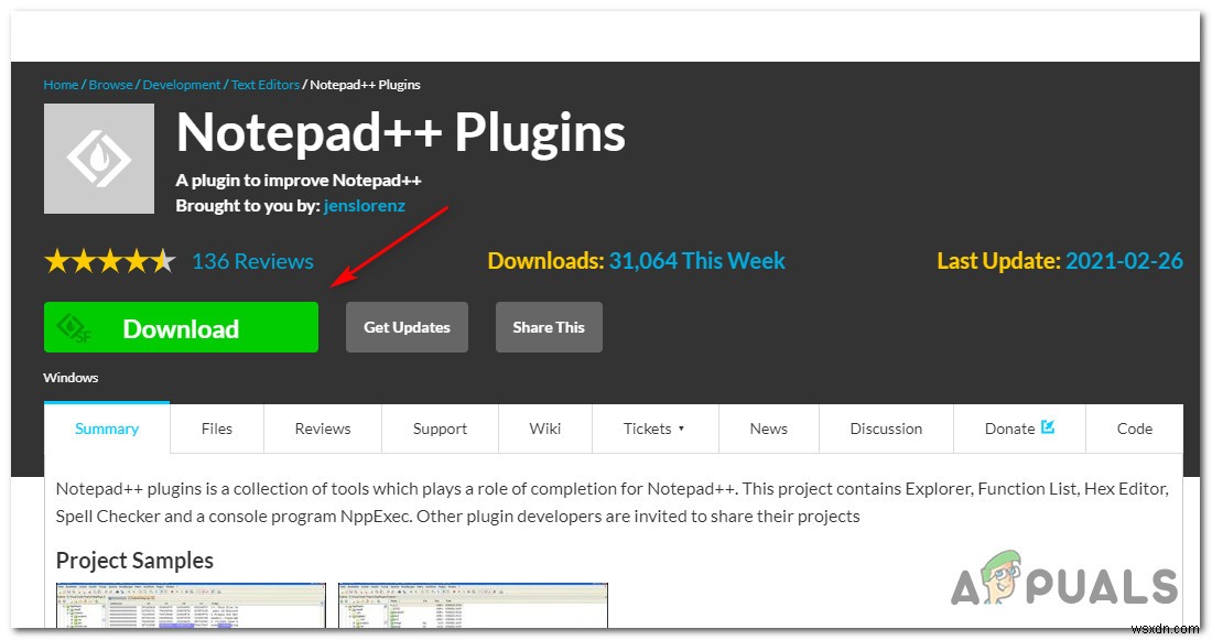 ปลั๊กอิน Notepad ++ ไม่สามารถติดตั้งบน Windows 10 