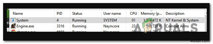 วิธีแก้ไขกระบวนการ  ระบบ  โดยใช้ RAM จำนวนมากใน Windows 10 