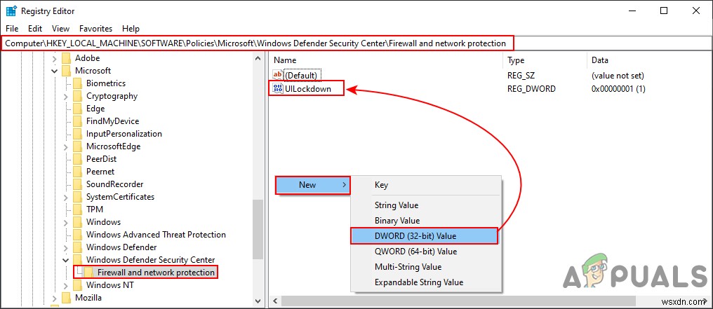 จะซ่อนไฟร์วอลล์และพื้นที่ป้องกันเครือข่ายใน Windows 10 ได้อย่างไร 