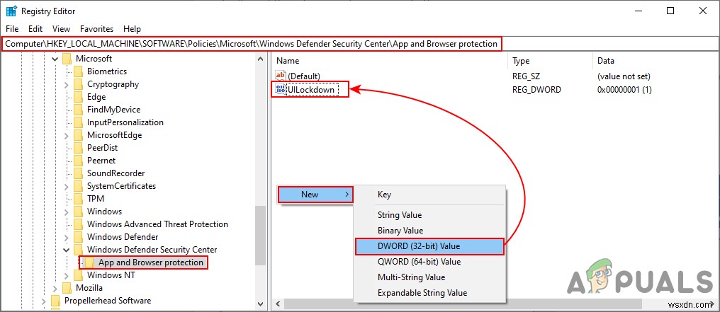 จะซ่อนแอพและพื้นที่ป้องกันเบราว์เซอร์ใน Windows 10 ได้อย่างไร 