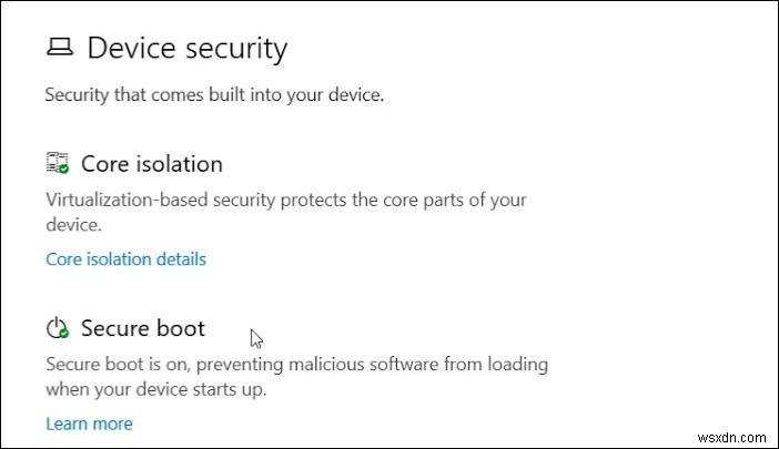 จะซ่อนพื้นที่ความปลอดภัยของอุปกรณ์ใน Windows 10 ได้อย่างไร 