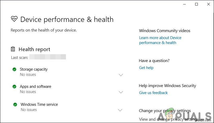 จะซ่อนประสิทธิภาพของอุปกรณ์และพื้นที่สุขภาพใน Windows 10 ได้อย่างไร 
