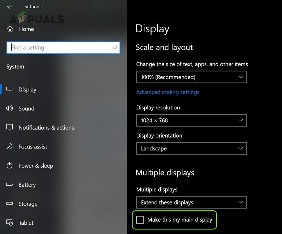 แก้ไข:ความละเอียดของจอภาพที่ 2 ของ Windows 10 ซูมเข้า 