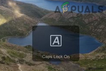 จะปิด Caps Lock บนหน้าจอการแจ้งเตือนใน Windows 10 ได้อย่างไร? 
