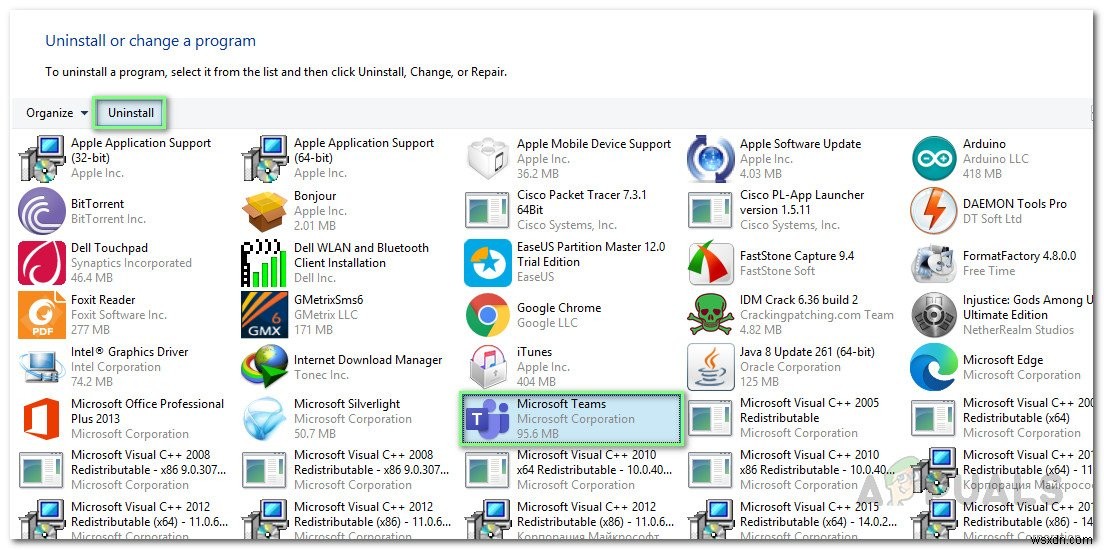 จะถอนการติดตั้ง Microsoft Teams ใน Windows 10 โดยสิ้นเชิงได้อย่างไร 