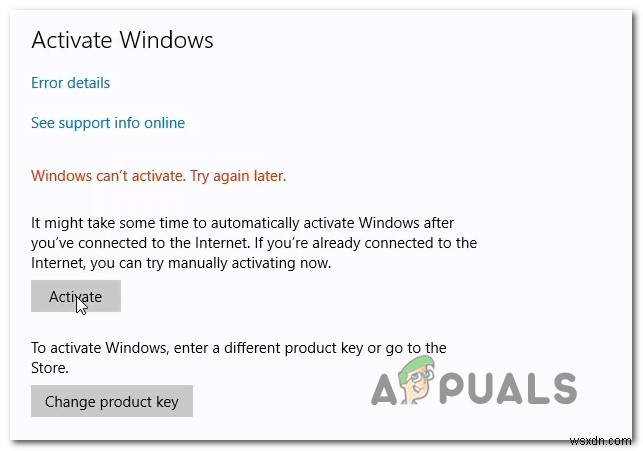 [แก้ไข] ข้อผิดพลาดการเปิดใช้งาน Windows 0XC004F213 บน Windows 10 