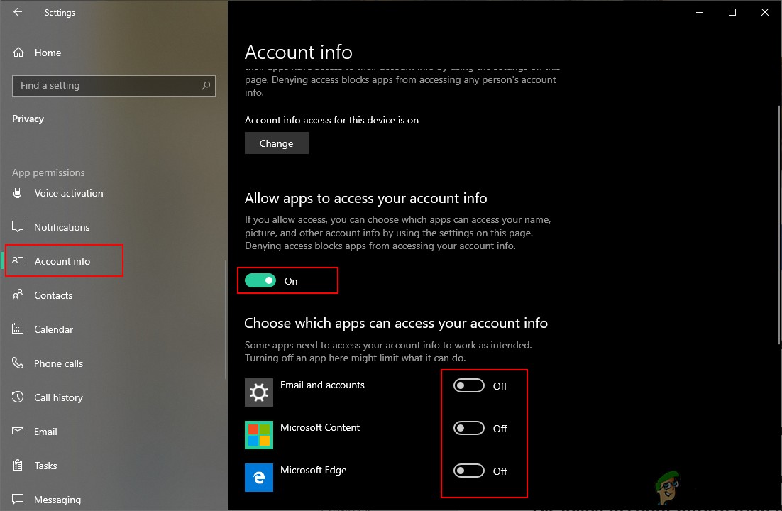 จะป้องกันแอพไม่ให้รับข้อมูลบัญชีใน Windows 10 ได้อย่างไร 