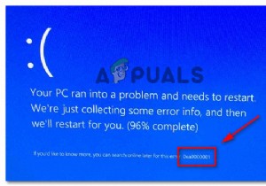 วิธีแก้ไข 0xA0000001 BSOD บน Windows 10 