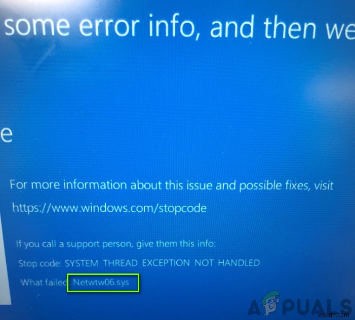วิธีแก้ไข  Netwtw06.Sys Failed  BSOD บน Windows 10 