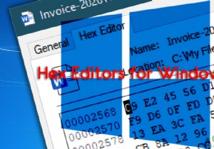 ตัวแก้ไข HEX ที่ใช้งานง่ายสำหรับ Windows 10 