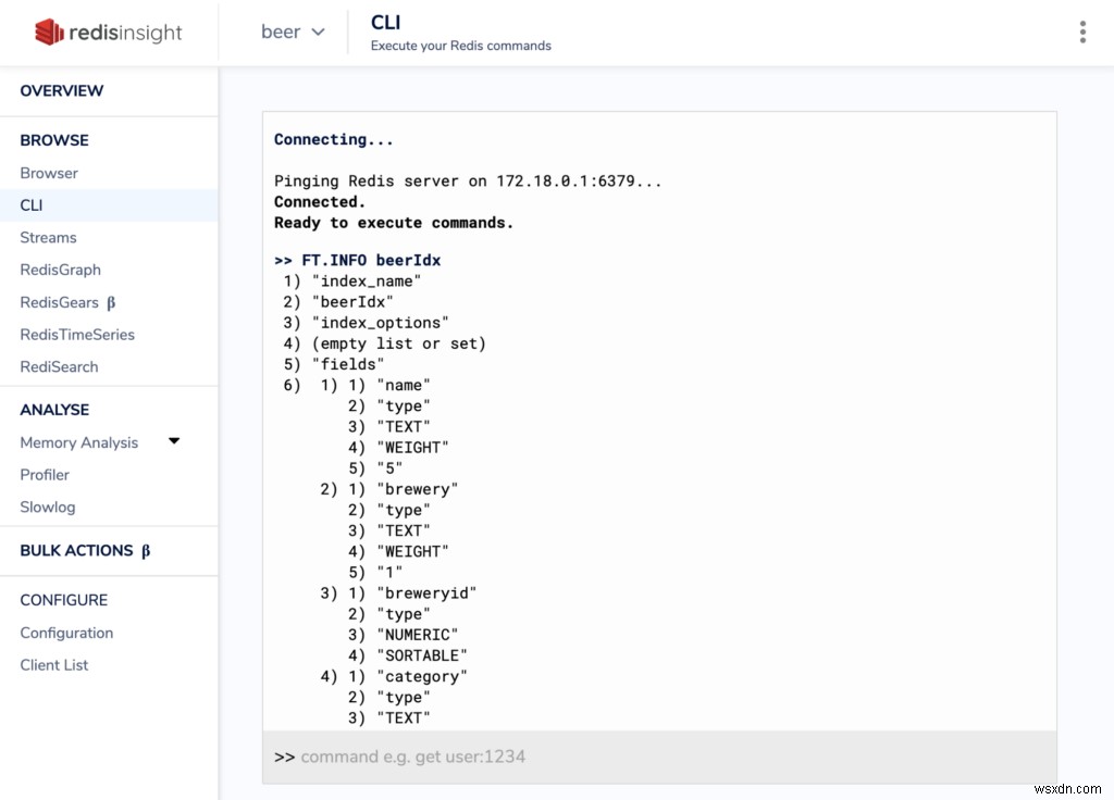 RedisInsight 1.6 นำการรองรับ RedisGears และความเข้ากันได้ของ Redis 6 ACL 