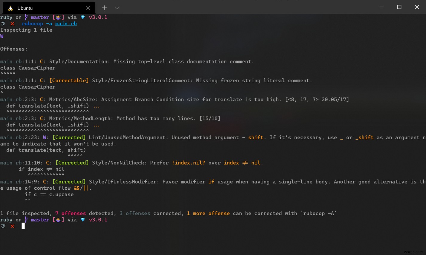 Linting และจัดรูปแบบ Ruby Code อัตโนมัติด้วย RuboCop 