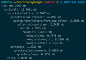 โปรไฟล์การใช้หน่วยความจำอัญมณีของคุณด้วย Derailed 