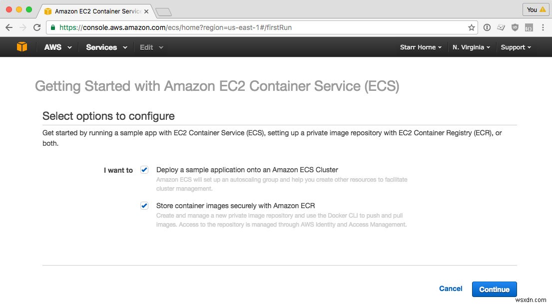 วิธีการปรับใช้แอป Sinatra ใน Docker ไปยัง Amazons EC2 Container Service 