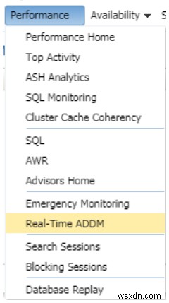 การแก้ไขปัญหาฐานข้อมูลและเซสชัน Oracle ที่หยุดทำงานด้วย Real-Time ADDM 