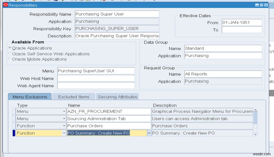 จำกัดการสร้างด้วยตนเองของใบสั่งซื้อ Oracle 