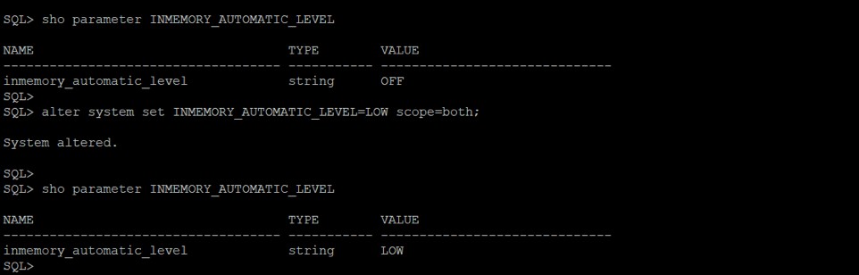 Oracle Database v18c ในหน่วยความจำอัตโนมัติ 