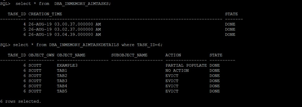 Oracle Database v18c ในหน่วยความจำอัตโนมัติ 