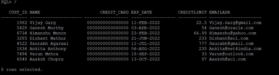 รักษาความปลอดภัยข้อมูลที่ละเอียดอ่อนใน Oracle 