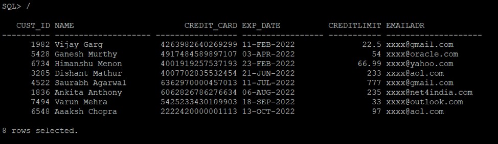 รักษาความปลอดภัยข้อมูลที่ละเอียดอ่อนใน Oracle 