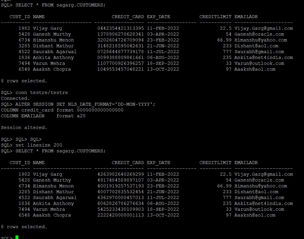 รักษาความปลอดภัยข้อมูลที่ละเอียดอ่อนใน Oracle 