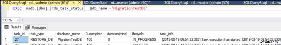 ย้ายฐานข้อมูล SQL Server ไปยังอินสแตนซ์ AWS RDS 