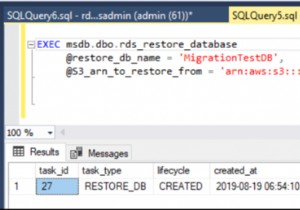 ย้ายฐานข้อมูล SQL Server ไปยังอินสแตนซ์ AWS RDS 
