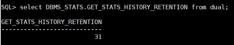 การกู้คืนสถิติใน Oracle Database 