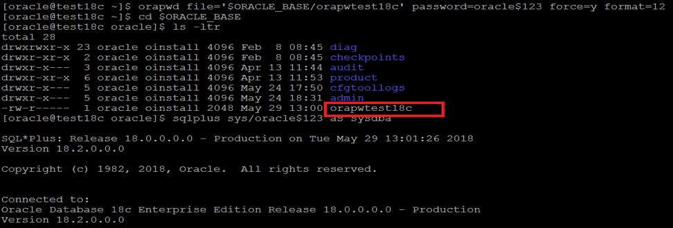คุณสมบัติใหม่ใน Oracle Database 18c 