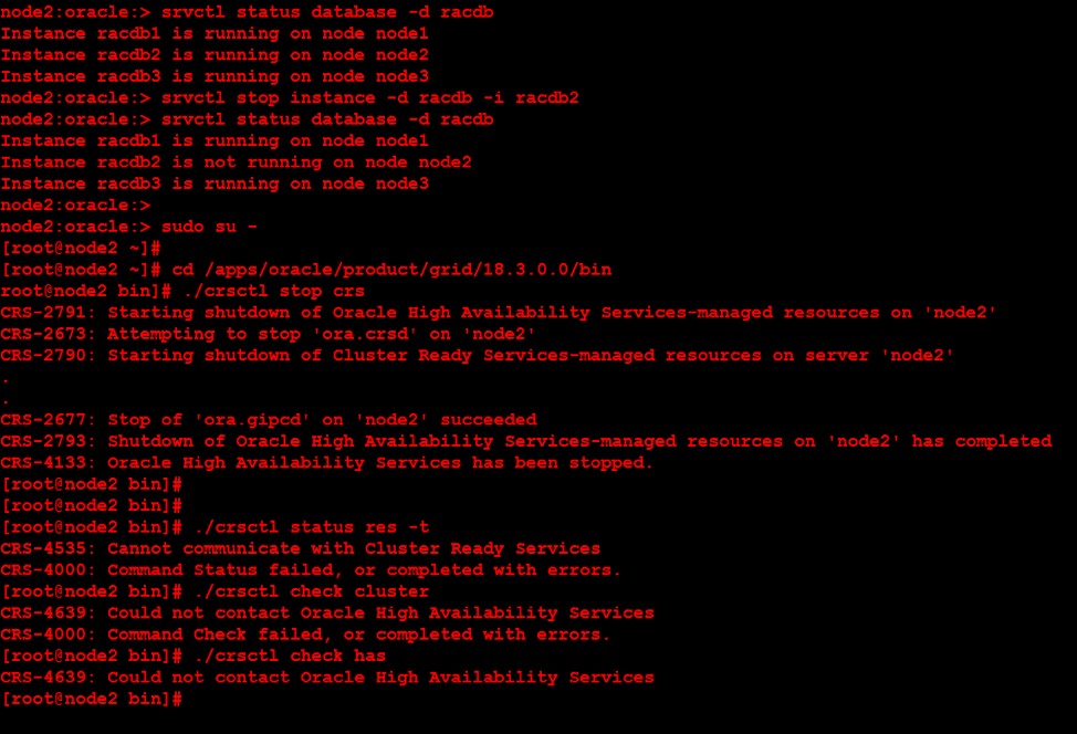 เชื่อมโยงโครงสร้างพื้นฐานกริด Oracle v18c อีกครั้งสำหรับคลัสเตอร์และไบนารีฐานข้อมูล 