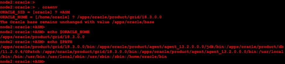 เชื่อมโยงโครงสร้างพื้นฐานกริด Oracle v18c อีกครั้งสำหรับคลัสเตอร์และไบนารีฐานข้อมูล 