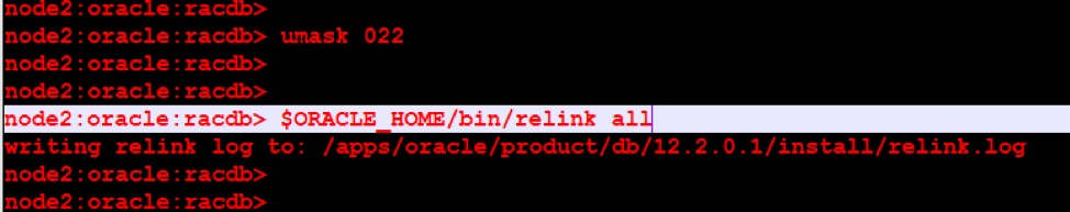 เชื่อมโยงโครงสร้างพื้นฐานกริด Oracle v18c อีกครั้งสำหรับคลัสเตอร์และไบนารีฐานข้อมูล 