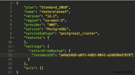 วิธีคืนค่าข้อมูลสำรอง Postgres ใน ObjectRocket 