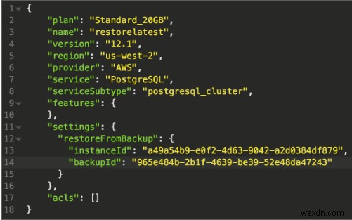 วิธีคืนค่าข้อมูลสำรอง Postgres ใน ObjectRocket 