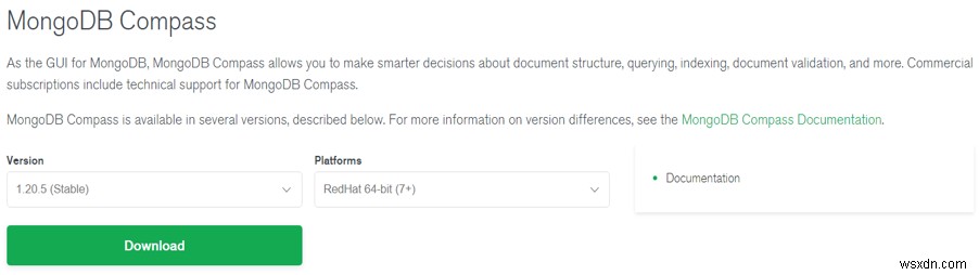 แนะนำ MongoDB Compass 