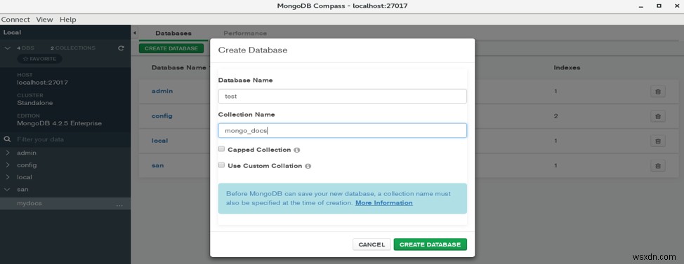 แนะนำ MongoDB Compass 