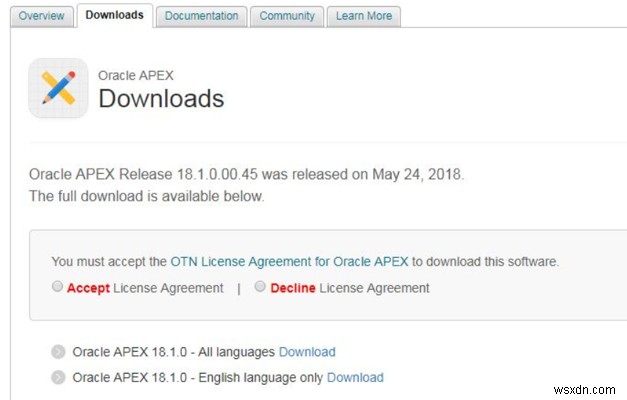 ขอแนะนำ Oracle Application Express 