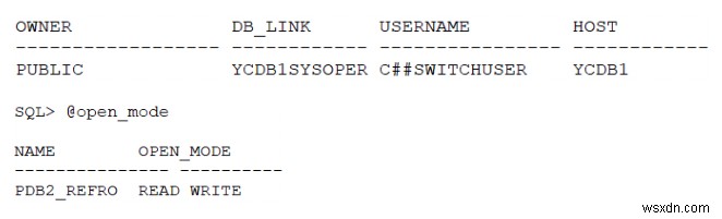 ใช้คุณสมบัติโคลนที่รีเฟรชได้ของ Oracle Database—ส่วนที่สอง:การสาธิต 